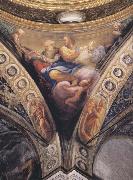Correggio Pendentive with Saint Jerome and Saint Mattehew painting