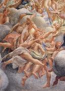 Correggio Assumption of the Virgin,details with angels bearing musical instruments Sweden oil painting artist