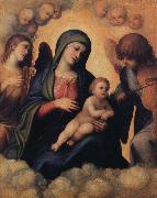 Correggio Madonna and Child with Angels playing Musical Instruments oil painting on canvas