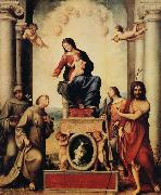 Correggio Madonna with Saint Francis oil