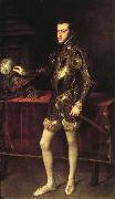 Titian Portrait of Philip II in Armor oil