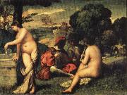 Titian Concert oil painting picture wholesale