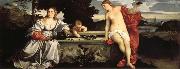 Titian Sacred and Profane Love Sweden oil painting artist