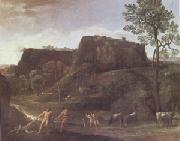 Domenichino Landscape with Hercules and Achelous (mk05) oil painting artist