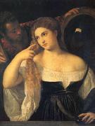 Titian A Woman at Her Toilet (mk05) Sweden oil painting reproduction