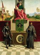 Giorgione Virgin and Child with SS Francis and Liberalis (mk08) Sweden oil painting artist