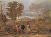 Poussin Autumn or the Grapes from the Promised Land (mk05) oil painting on canvas