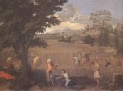 Poussin Summer or Ruth and Boas (mk05) oil painting on canvas