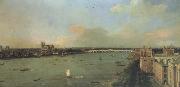 Canaletto Il Tamigi col ponte di Westminster nel fondo (mk21) oil