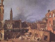 Canaletto Campo San Vitale and Santa Maria (mk08) oil painting