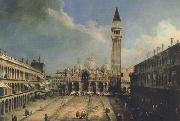 Canaletto Piazza S.Marco con la basilica di fronte (mk21) oil painting
