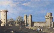 Canaletto The Courtyard of the Castle of Warwick (mk08) oil painting