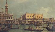 Canaletto La Piazzetta e il Palazzo Kucale dal bacino di S.Marco (mk21) oil
