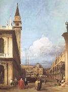 Canaletto The Piazzetta towards the Torre dell'Orologio (mk25) Sweden oil painting artist