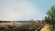 Canaletto View of London: The Thames from Somerset House towards Westminster (mk25) Sweden oil painting artist