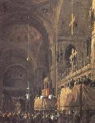 Canaletto Interior of San Marco (mk25) oil painting on canvas