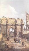 Canaletto Rome The Arch of Constantine (mk25) Sweden oil painting artist