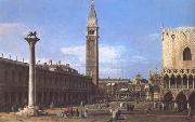 Canaletto Venice The Piazzetta towards the Torre del'Orologio (mk25) Sweden oil painting artist
