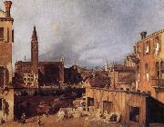 Canaletto Venice:Campo San Vital and Santa Maria della Carita oil painting picture wholesale