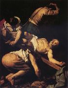 Caravaggio The Crucifixion of St Peter oil painting artist