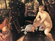 Tintoretto The Bathing Susanna oil