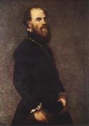 Tintoretto Man with a Golden Lace Sweden oil painting artist
