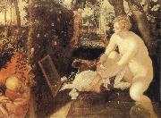 Tintoretto Susanna at he Bath Sweden oil painting artist