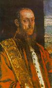 Tintoretto Portrait of Vincenzo Morosini oil painting on canvas