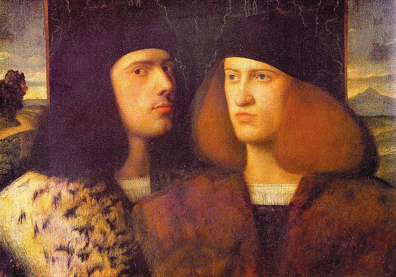 CARIANI Portrait of Two Young Men fd oil painting picture