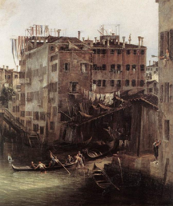 Canaletto The Rio dei Mendicanti (detail) Sweden oil painting art