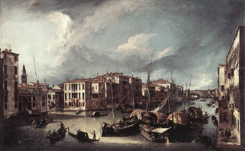 Canaletto The Grand Canal with the Rialto Bridge in the Background fd oil painting picture