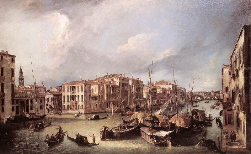 Canaletto Grand Canal: Looking North-East toward the Rialto Bridge ffg Sweden oil painting art