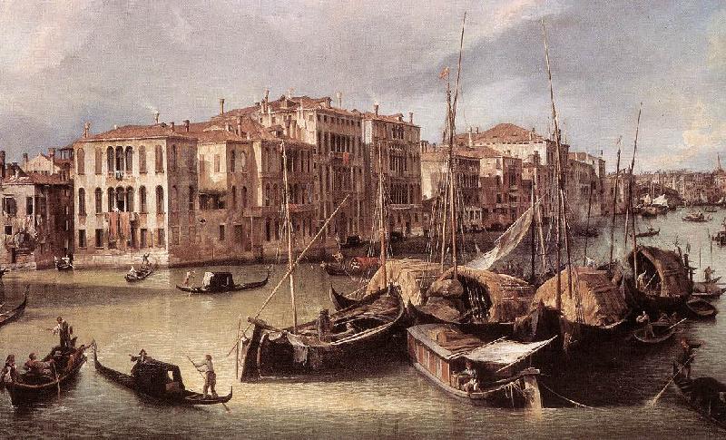 Canaletto Grand Canal: Looking North-East toward the Rialto Bridge (detail) d oil painting image