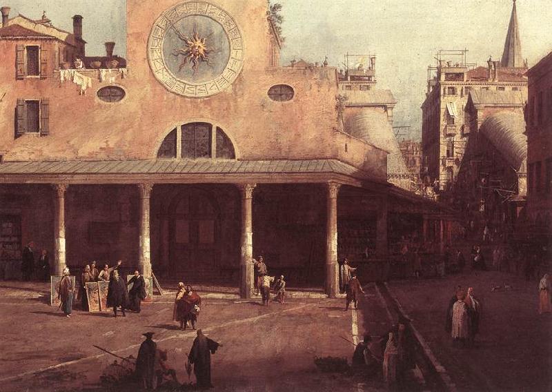 Canaletto San Giacomo di Rialto (detail) kkj oil painting image