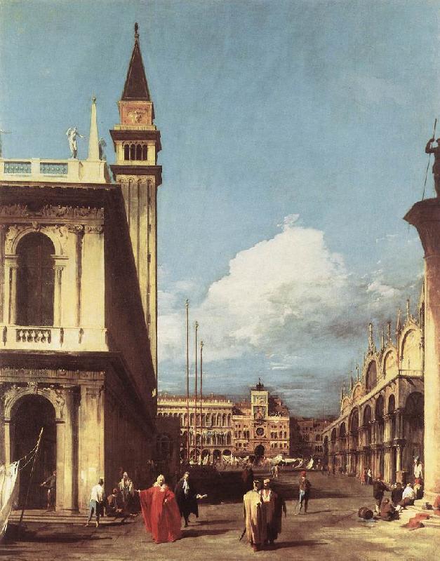 Canaletto The Piazzetta, Looking toward the Clock Tower df Sweden oil painting art