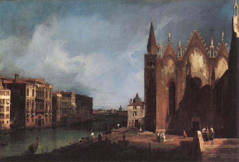 Canaletto The Grand Canal near Santa Maria della Carita fgh Sweden oil painting art