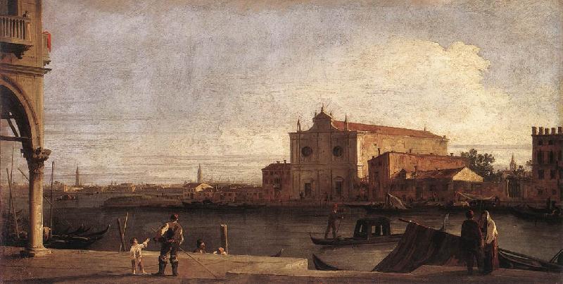 Canaletto View of San Giovanni dei Battuti at Murano d Sweden oil painting art
