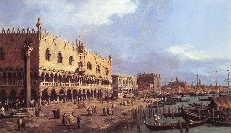 Canaletto Riva degli Schiavoni: Looking East df Sweden oil painting art