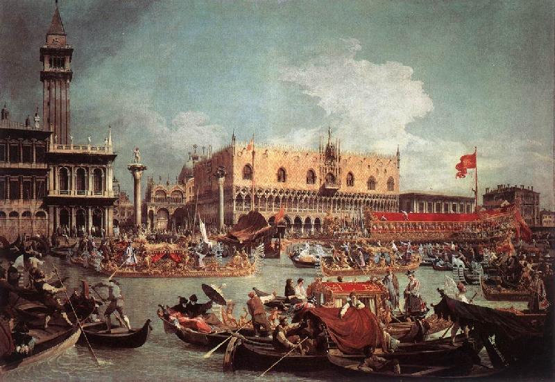 Canaletto The Bucintoro Returning to the Molo on Ascension Day fg Sweden oil painting art