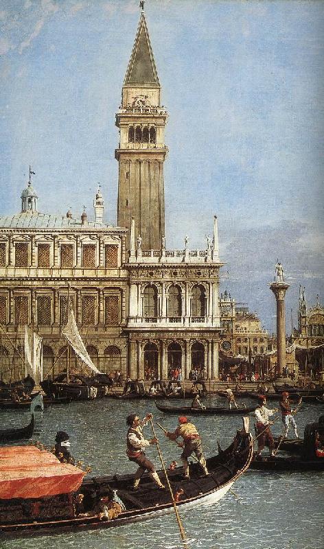 Canaletto Return of the Bucentoro to the Molo on Ascension Day (detail)  fd oil painting image