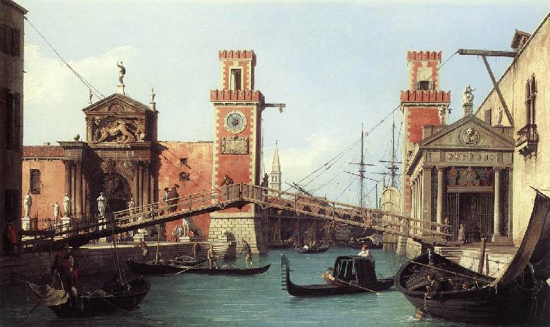 Canaletto View of the Entrance to the Arsenal df Sweden oil painting art