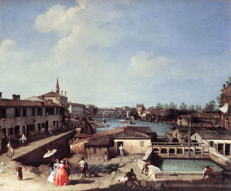 Canaletto Dolo on the Brenta df oil painting image