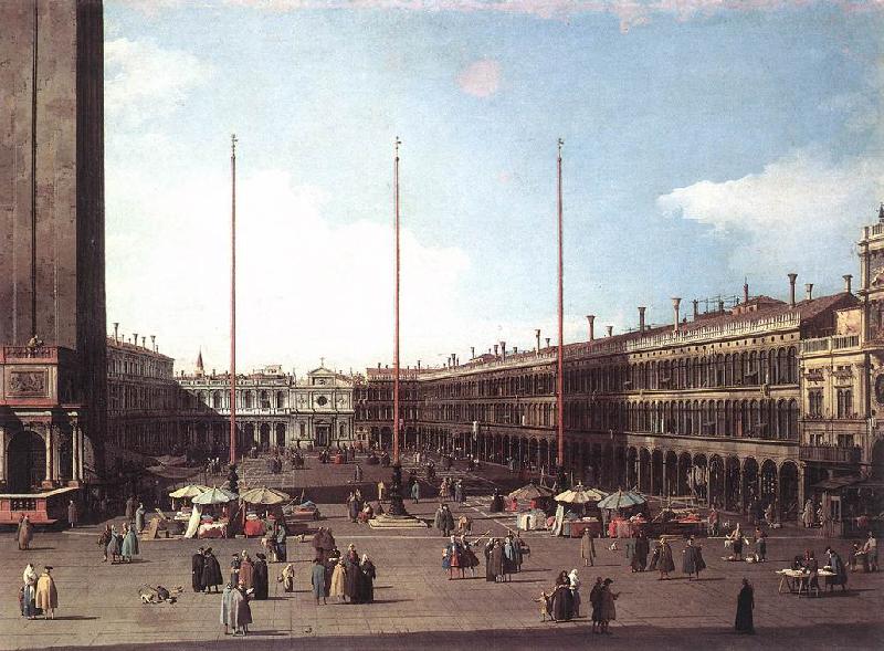 Canaletto Piazza San Marco, Looking toward San Geminiano df oil painting picture