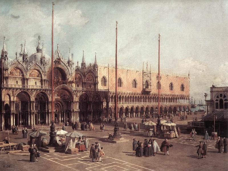 Canaletto Piazza San Marco: Looking South-East Sweden oil painting art