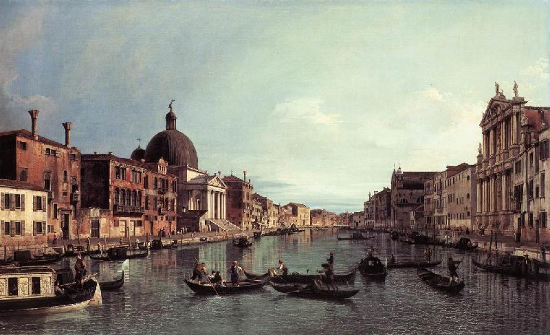Canaletto Grand Canal: Looking South-West f Sweden oil painting art