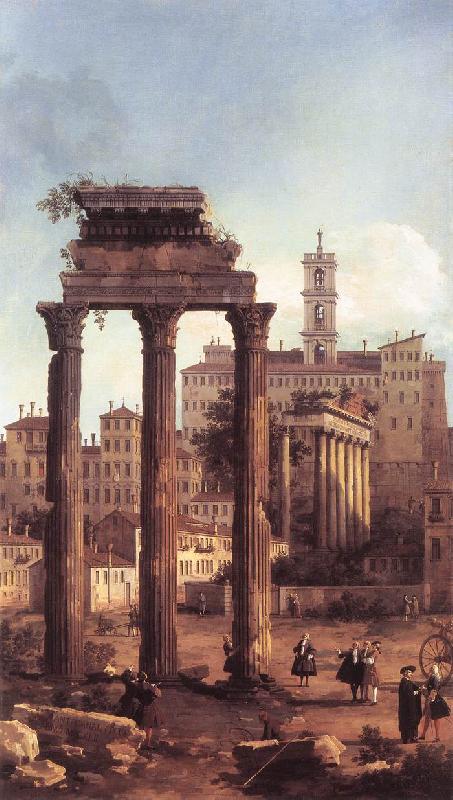 Canaletto Rome: Ruins of the Forum, Looking towards the Capitol d Sweden oil painting art