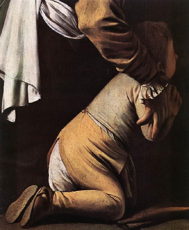 Caravaggio Madonna del Rosario (detail) fdg Sweden oil painting art