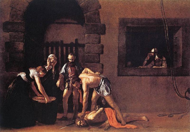 Caravaggio Beheading of Saint John the Baptist fg Sweden oil painting art