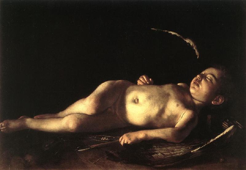 Caravaggio Sleeping Cupid gg Sweden oil painting art