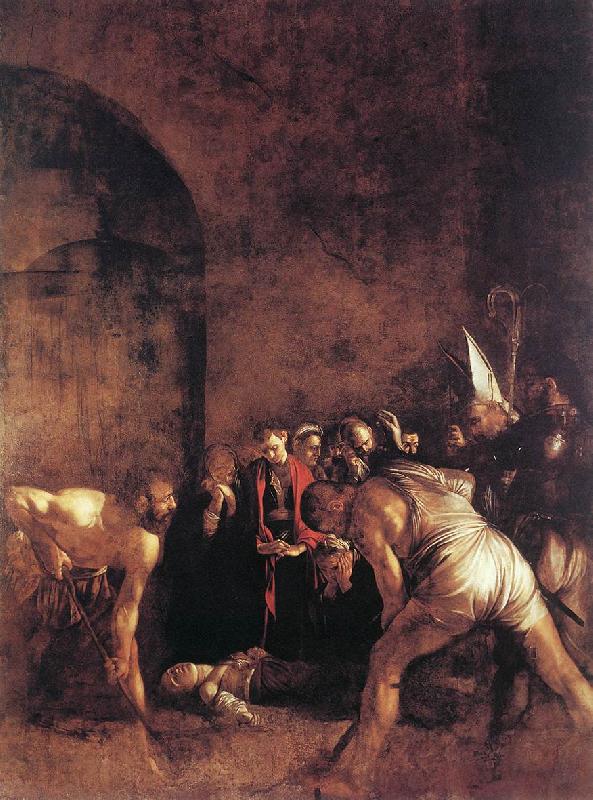 Caravaggio Burial of St Lucy fg oil painting image